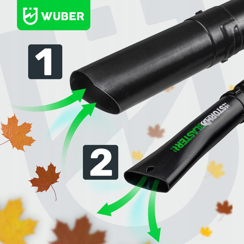 Benzininis lapų pūstuvas/trauktuvas WUBER 1600W su 50l krepšiu