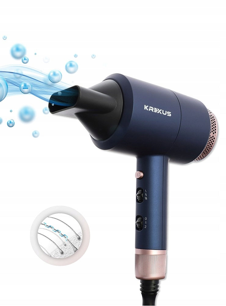 Profesionalus plaukų džiovintuvas Krexus EX9121 su jonizacija ir koncentratoriumi – 1800w