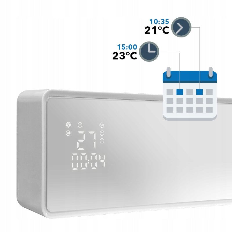 Elektrinė oro užuolaida + šildymas su WiFi ir pulteliu EBERG® Q4 2000W