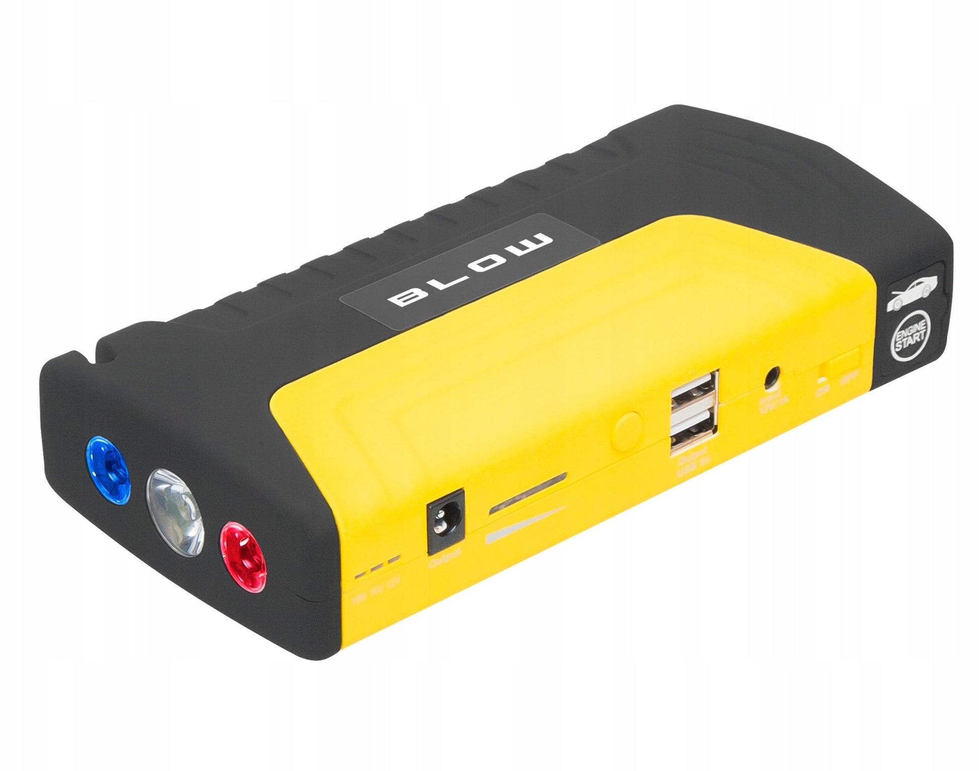 Akumuliatoriaus aleidimo įrenginys su kabeliais BLOW JS-15 12800mAh