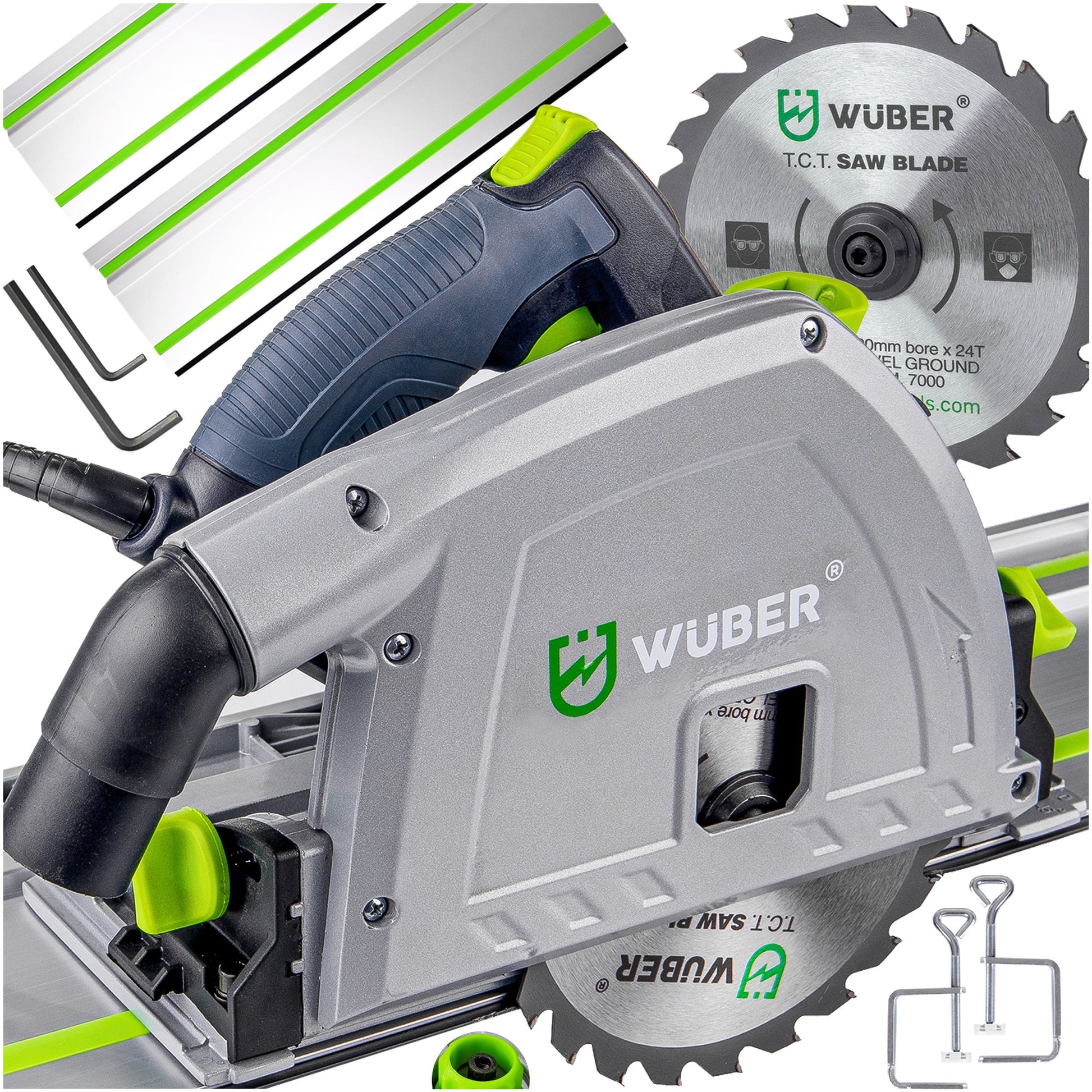 Diskinis pjūklas su kreipiančiomis ir disku – WUBER 2400W WR-PS-2400