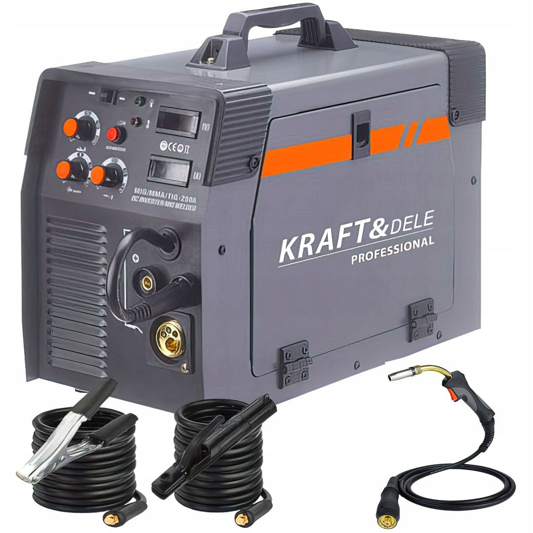 Inverterinis suvirinimo aparatas Kraft&Dele KD1884 | 40-250A | MIG/MAG MMA TIG | 4in1