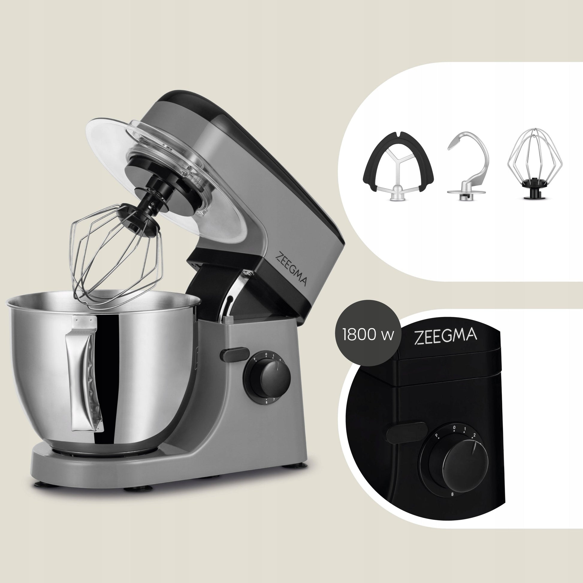 Virtuvinis kombainas Zeegma Planeet Mix 1800 W