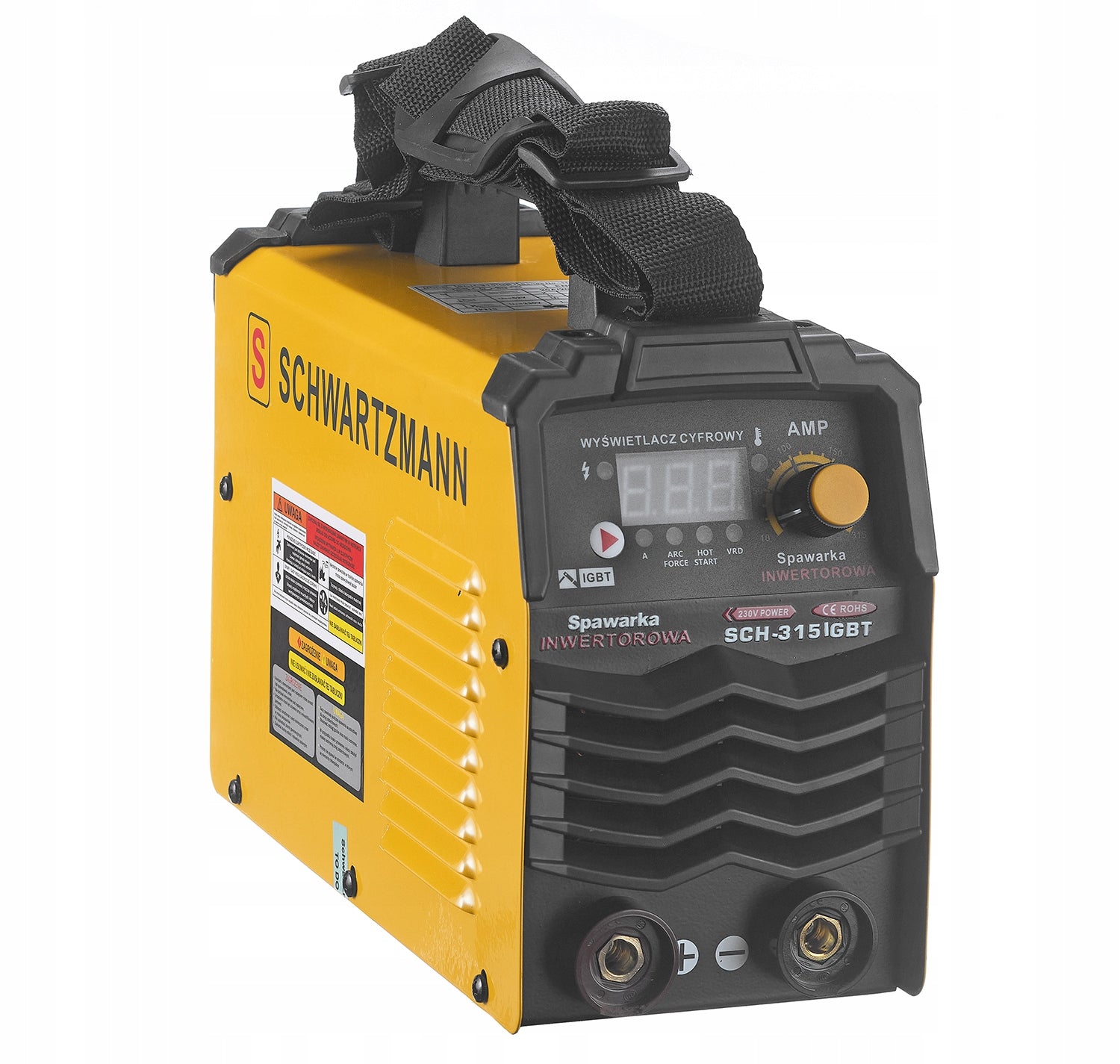 Inverterinis suvirinimo aparatas 315A LCD MMA TIG + kampiniai laikikliai, kaukė, kabeliai