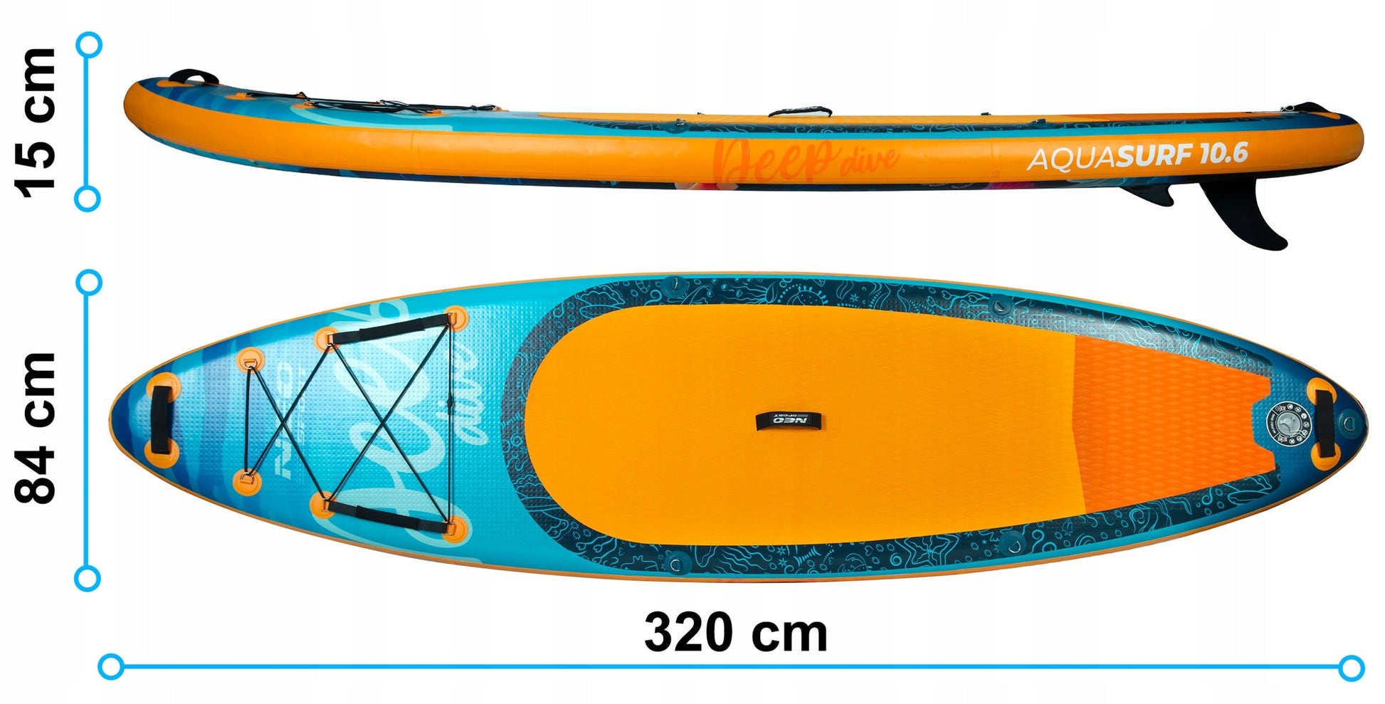 SUP lenta - irklentė Aquasurf 320cm