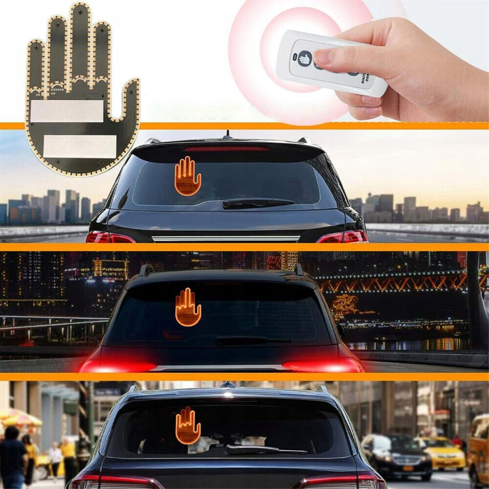 LED rankos gestų indikatorius automobiliui su nuotolinio valdymo pultu