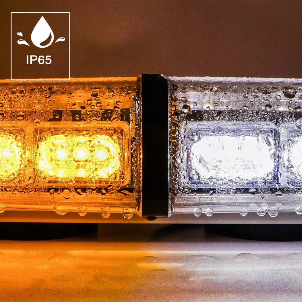 Magnetinis LED įspėjamasis švyturėlis 12V/24V automobiliams ir sunkvežimiams