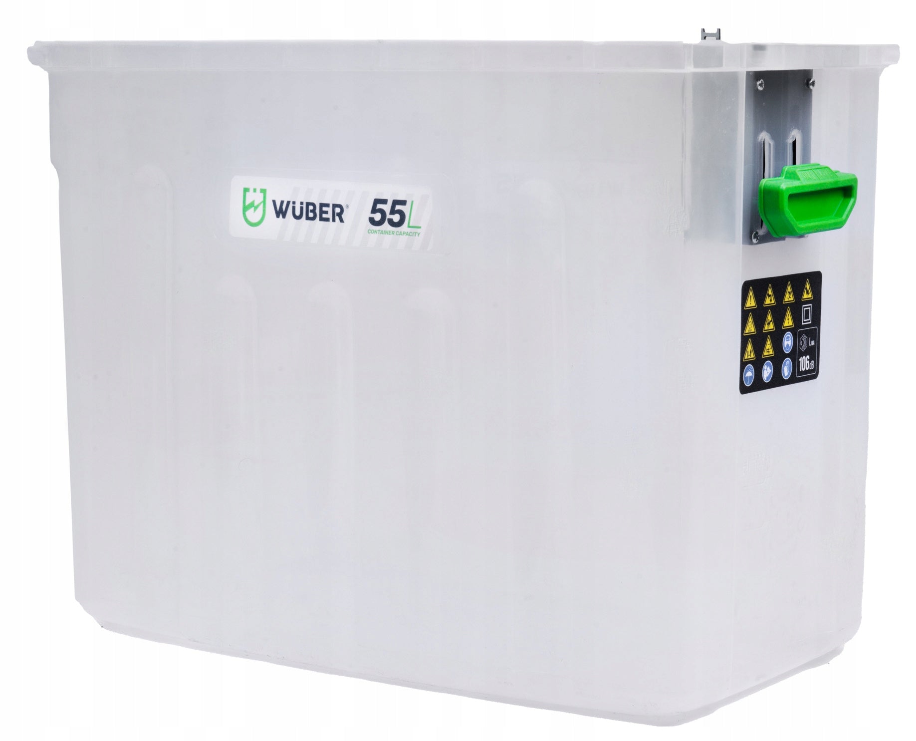 Elektrinis sodo šakų smulkintuvas Wuber 3000w su 55l talpa