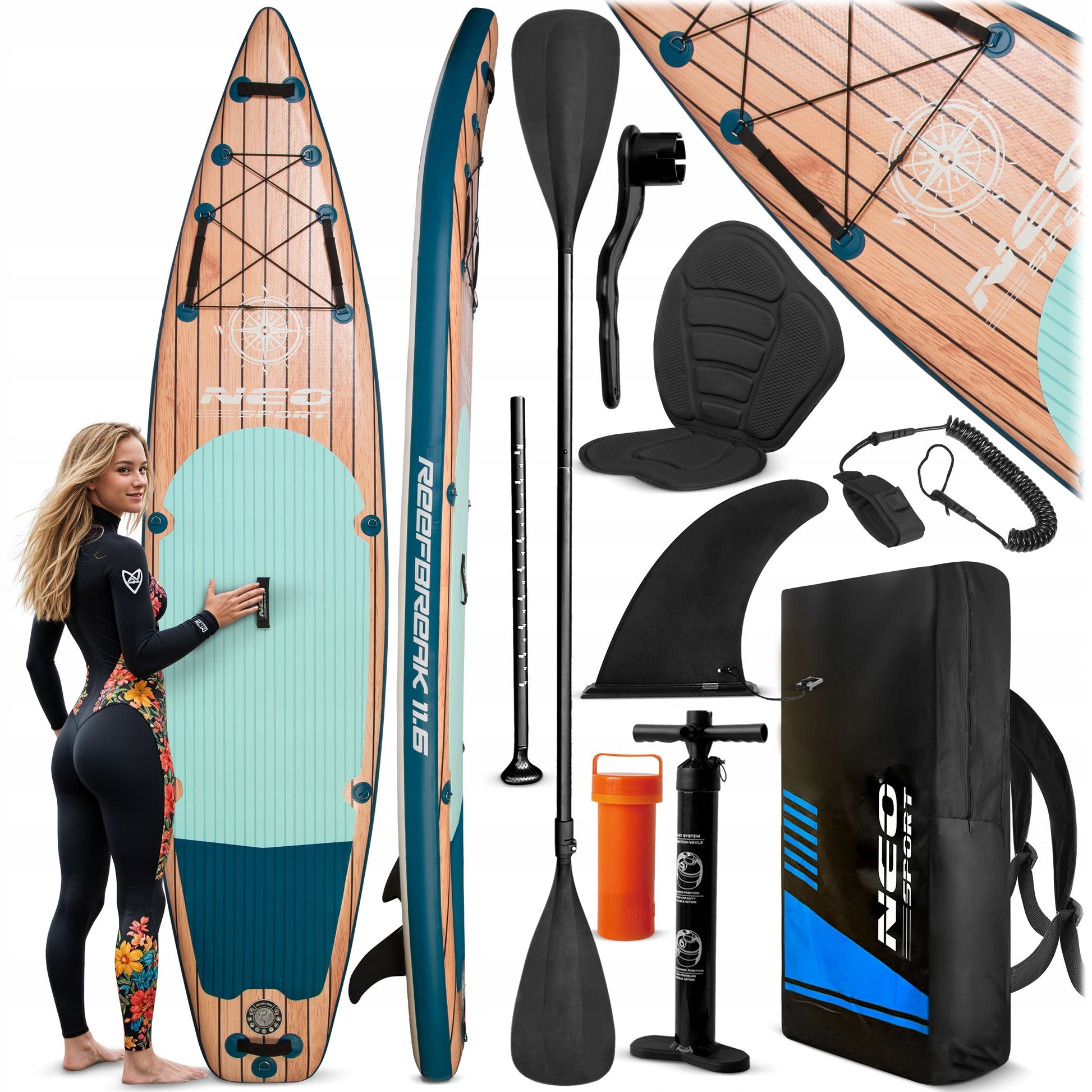 SUP lenta - irklentė Reefbreak Neo-Sport 170304 350cm