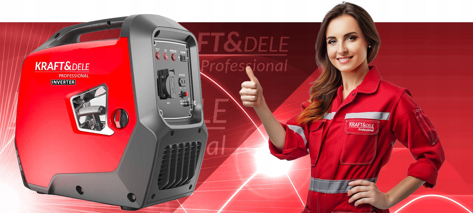 Nešiojamas Generatorius 2500W 230V AVR – KRAFT & DELE Professional™ KD697