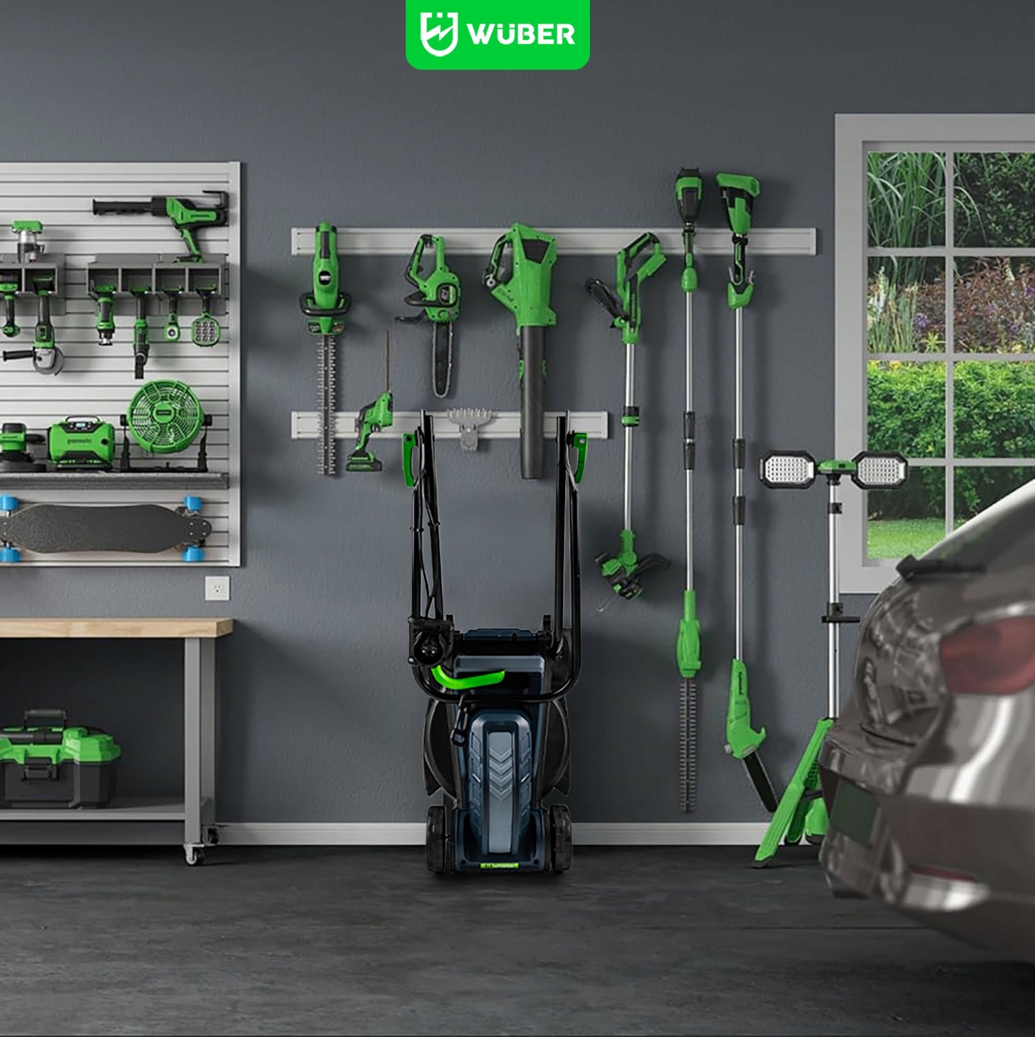 Elektrinė vejapjovė WUBER 1200W – galinga, lengva ir manevringa
