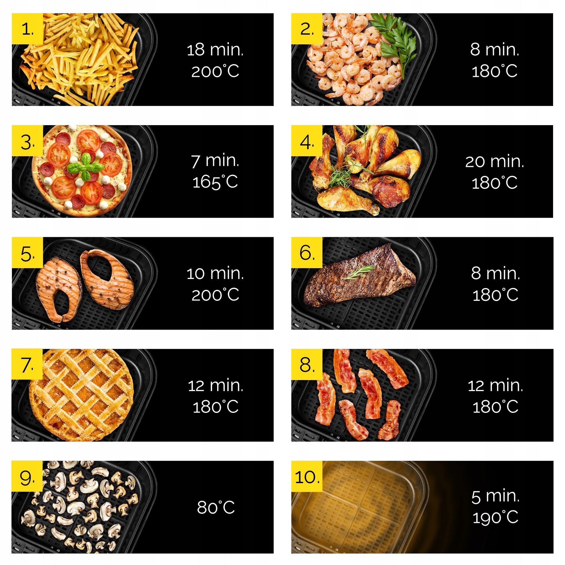 Karšto oro gruzdintuvė 4in1 Air Fryer Yoer + WiFi 6L 1700W