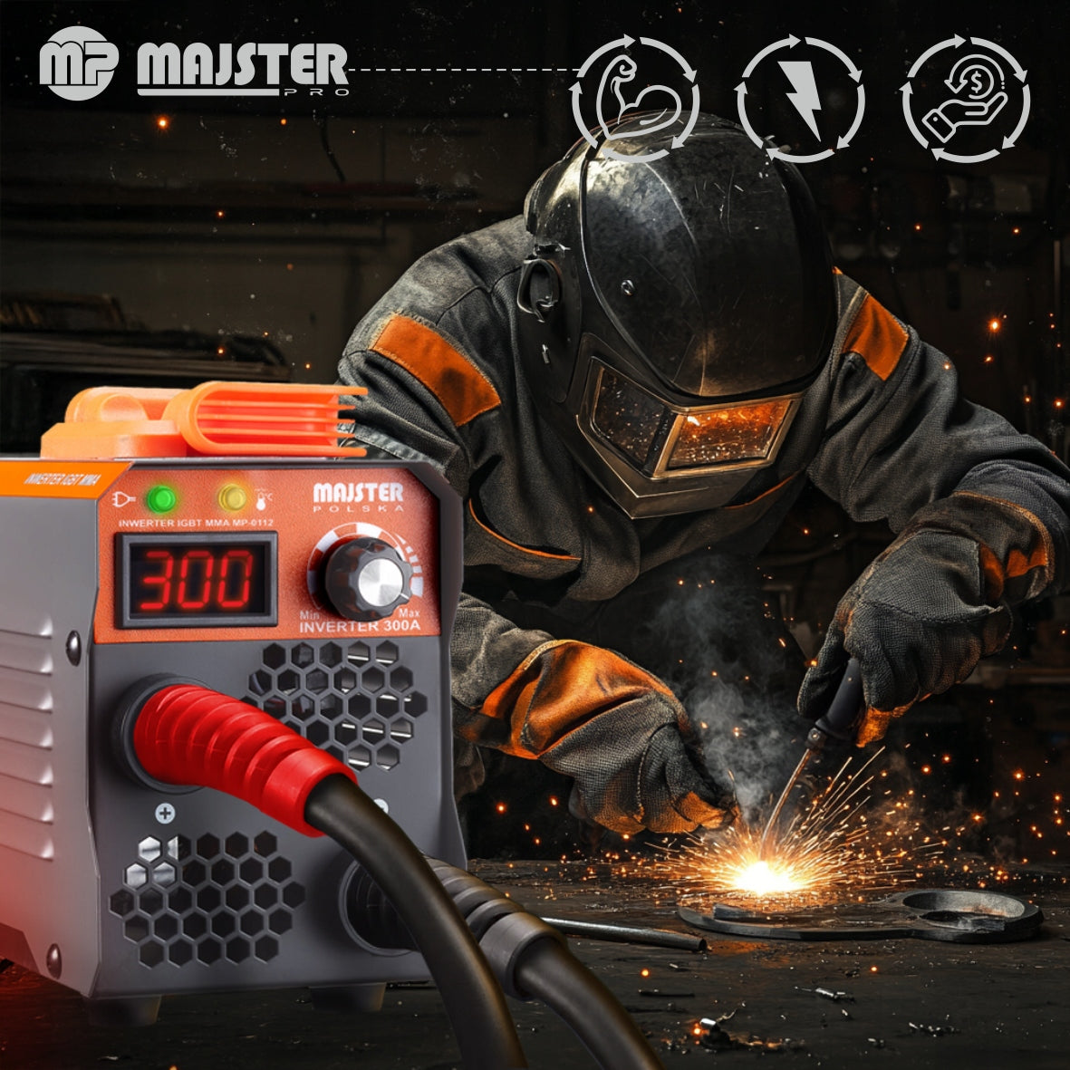 MMA TIG IGBT LCD inverter welder Majster Poland MP0112