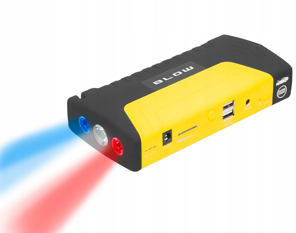Akumuliatoriaus aleidimo įrenginys su kabeliais BLOW JS-15 12800mAh