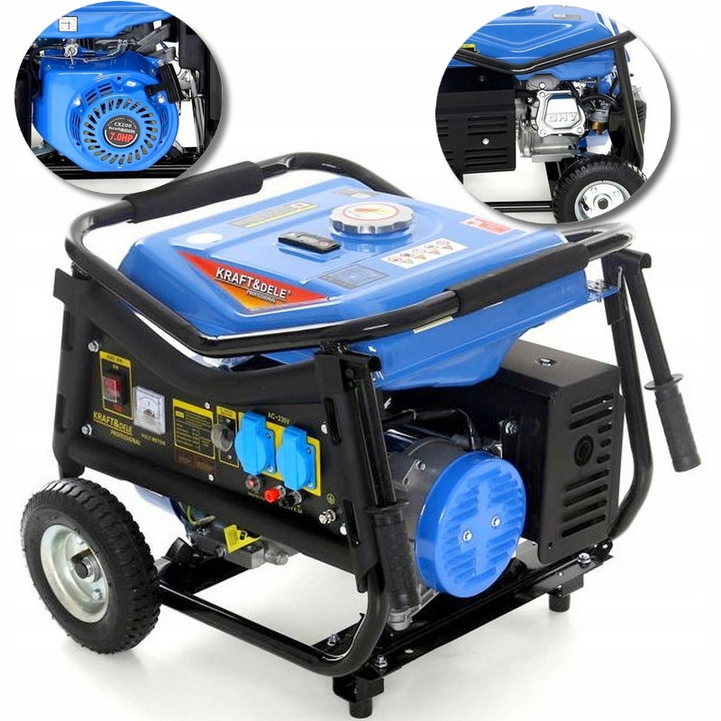 Vienfazis generatorius KRAFT&DELE KD142 – 3000W su ratais