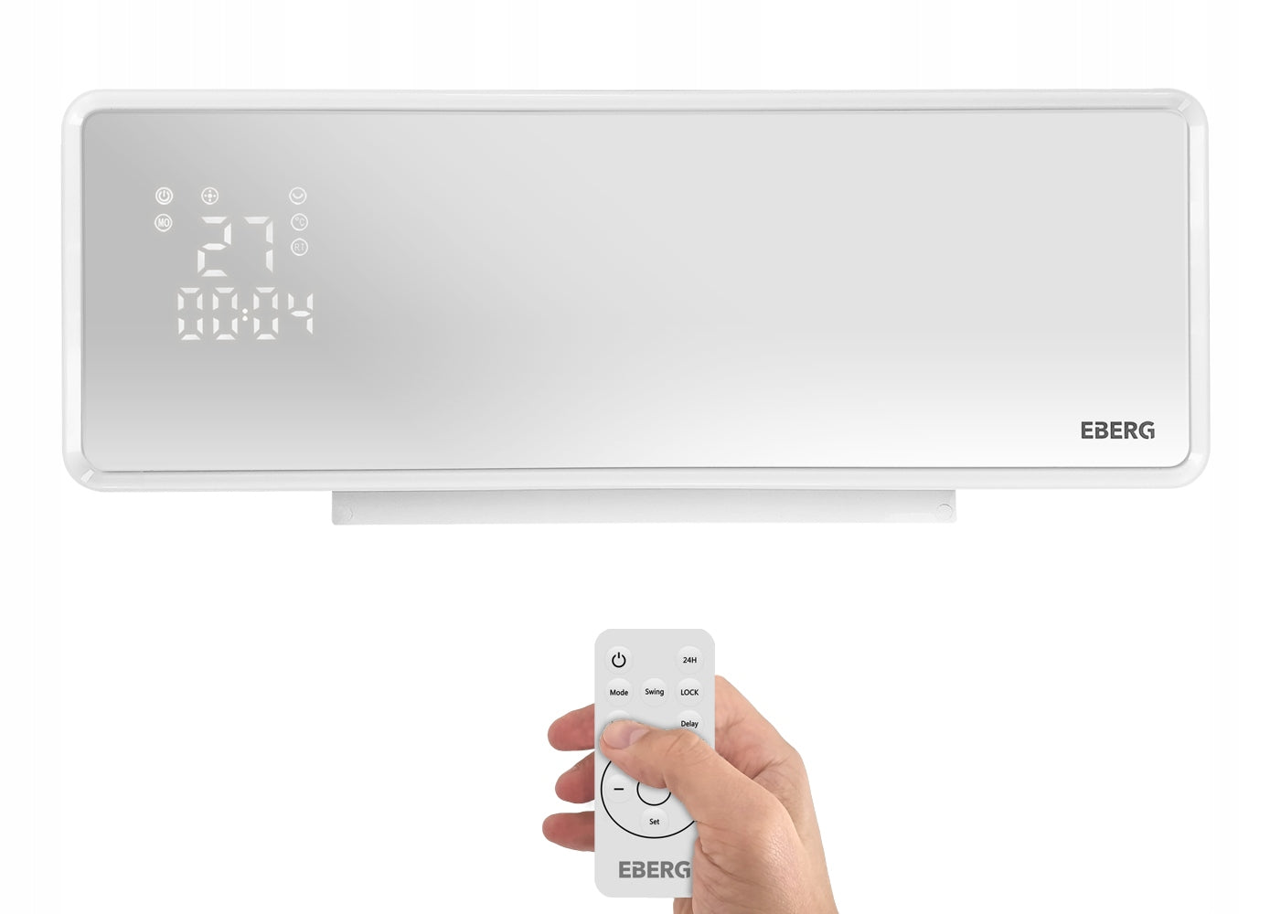 Elektrinė oro užuolaida + šildymas su WiFi ir pulteliu EBERG® Q4 2000W