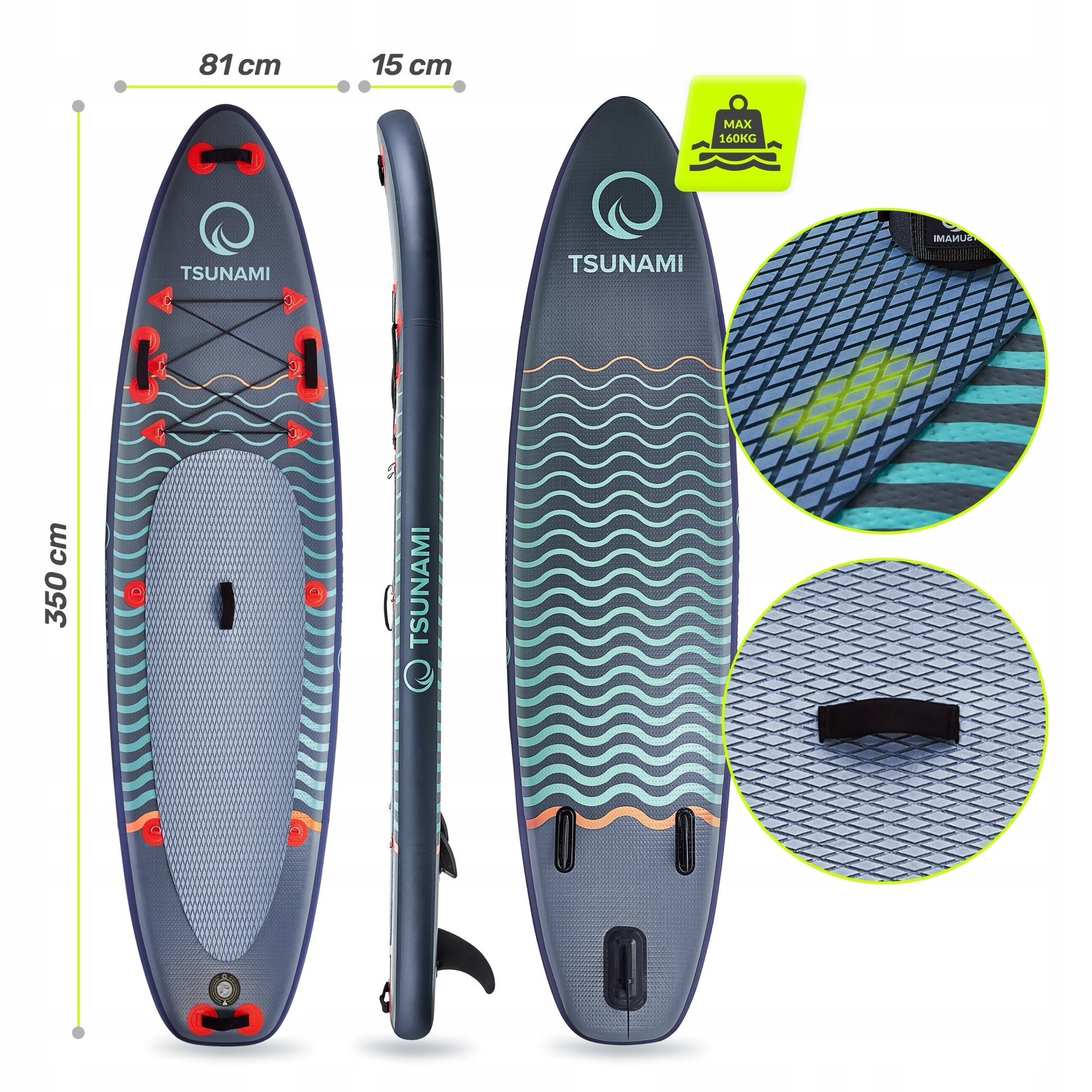 SUP lenta - irklentė Tsunami Wave SUP 350cm