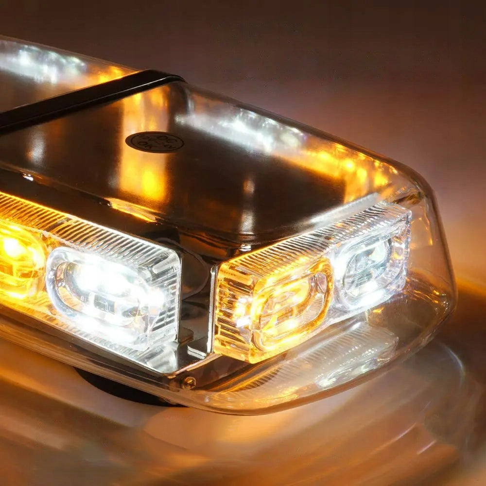 Magnetinis LED įspėjamasis švyturėlis 12V/24V automobiliams ir sunkvežimiams