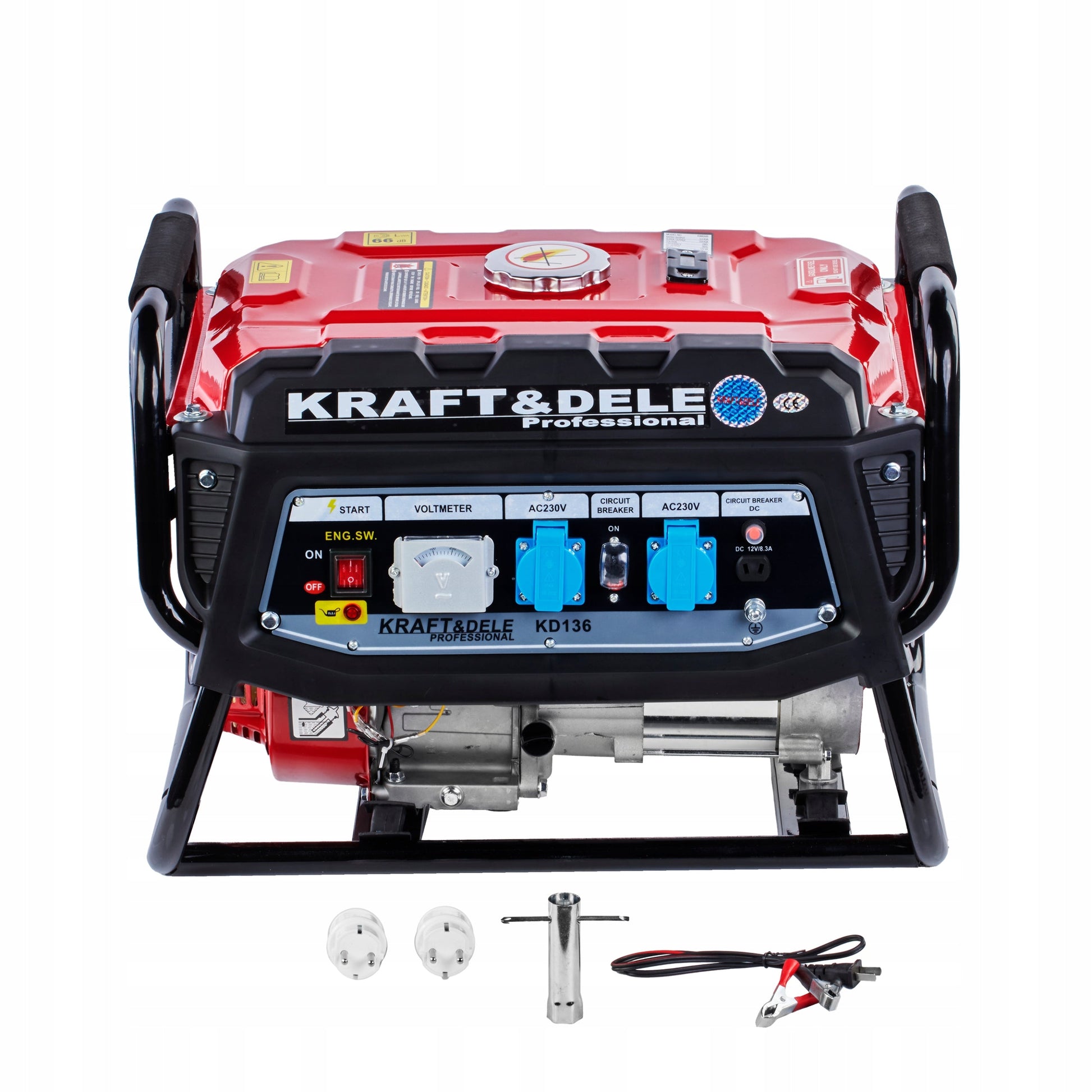 KRAFT&DELE KD136 galingas generatoriaus rinkinys su AVR technologija ir nemokama alyva