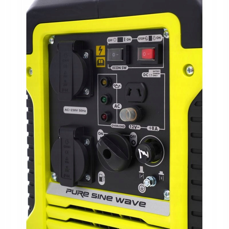 Nešiojamas inverterinis generatorius KRAFT&DELE KD133 1900W, 2x230V, 12V