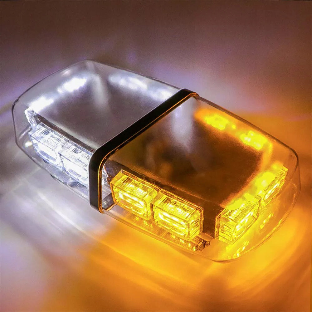 Magnetinis LED įspėjamasis švyturėlis 12V/24V automobiliams ir sunkvežimiams