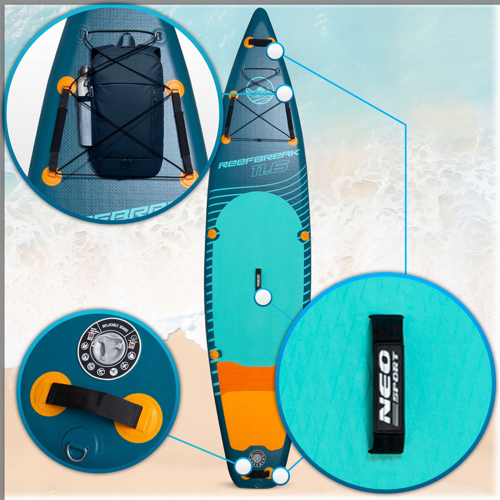 SUP lenta - irklentė Reefbreak 350cm