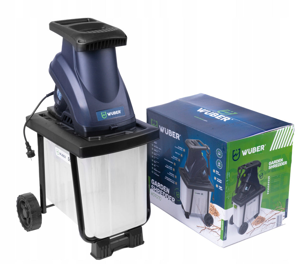 Elektrinis sodo šakų smulkintuvas Wuber 3000w su 55l talpa