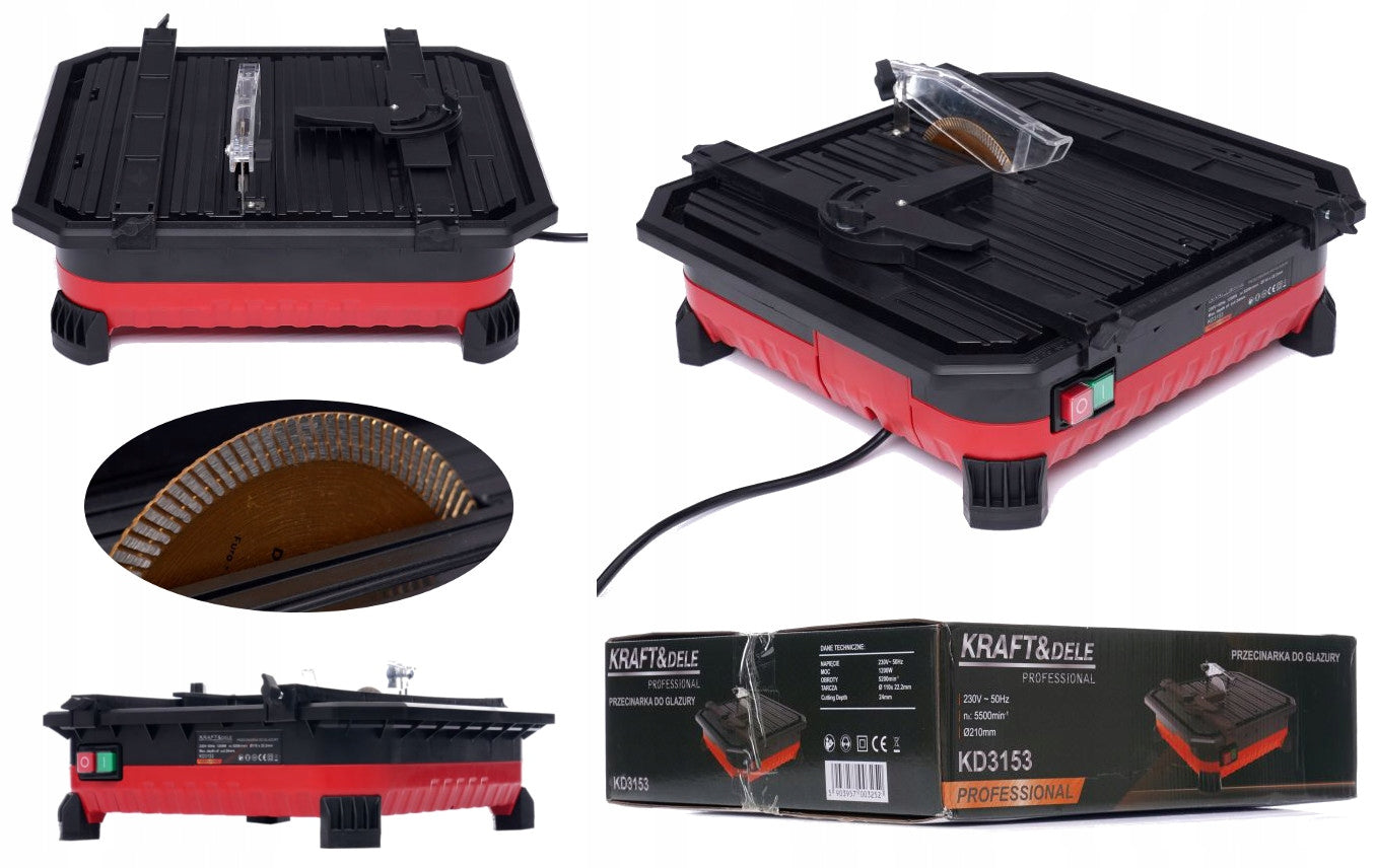 Stacionarios staklės plytelių drėgnam pjovimui 1200W KRAFT&DELE KD3153