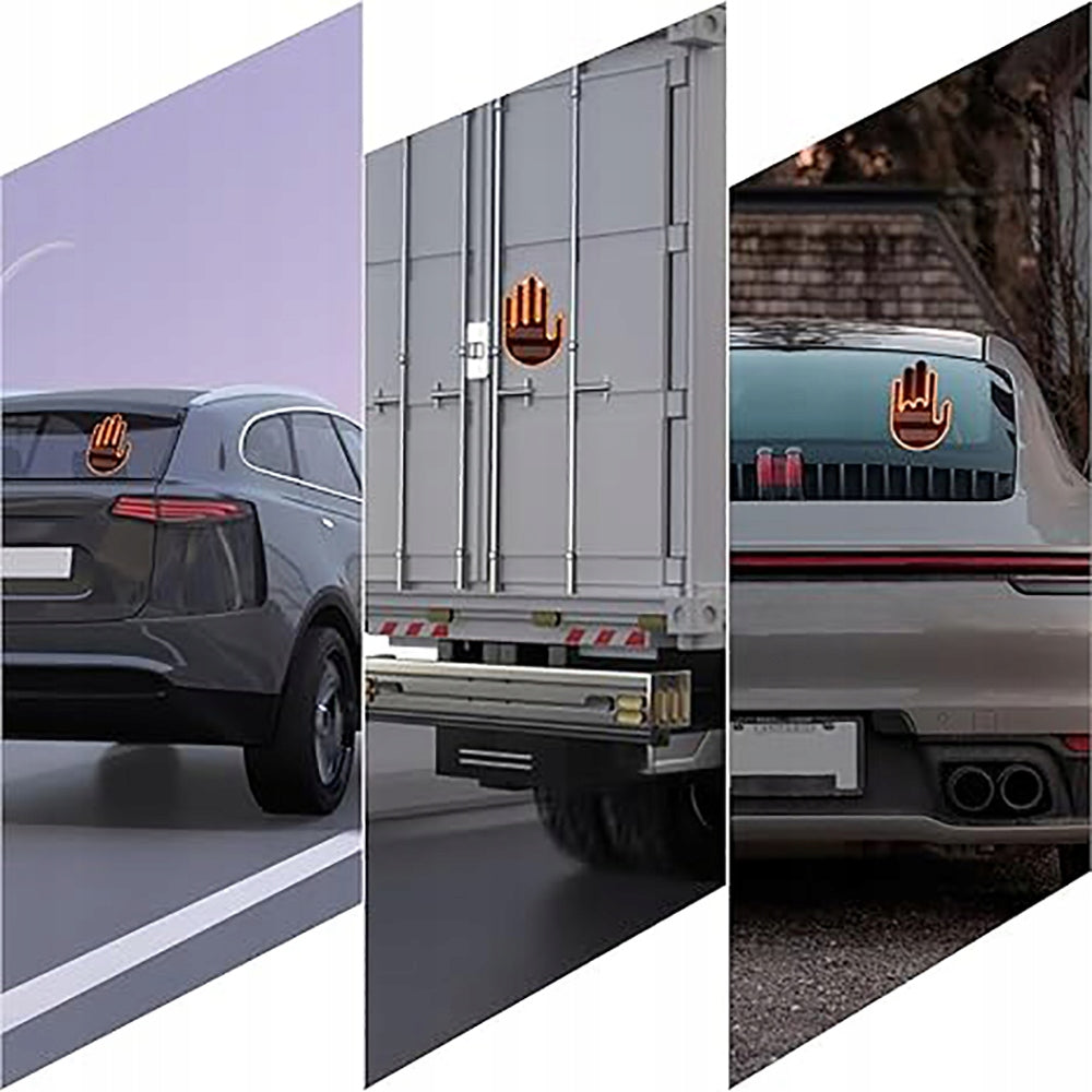 LED rankos gestų indikatorius automobiliui su nuotolinio valdymo pultu