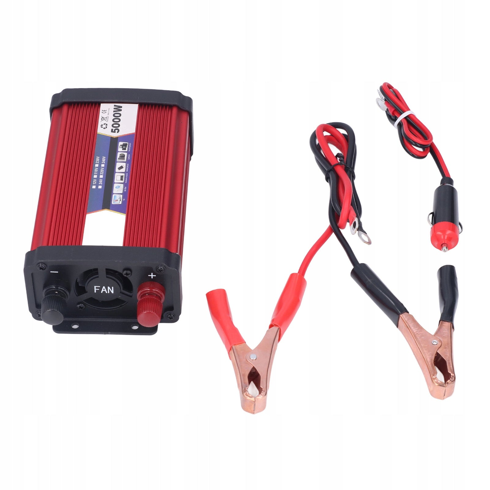 Automobilinis įtampos keitiklis 12V - 220V, 5000W