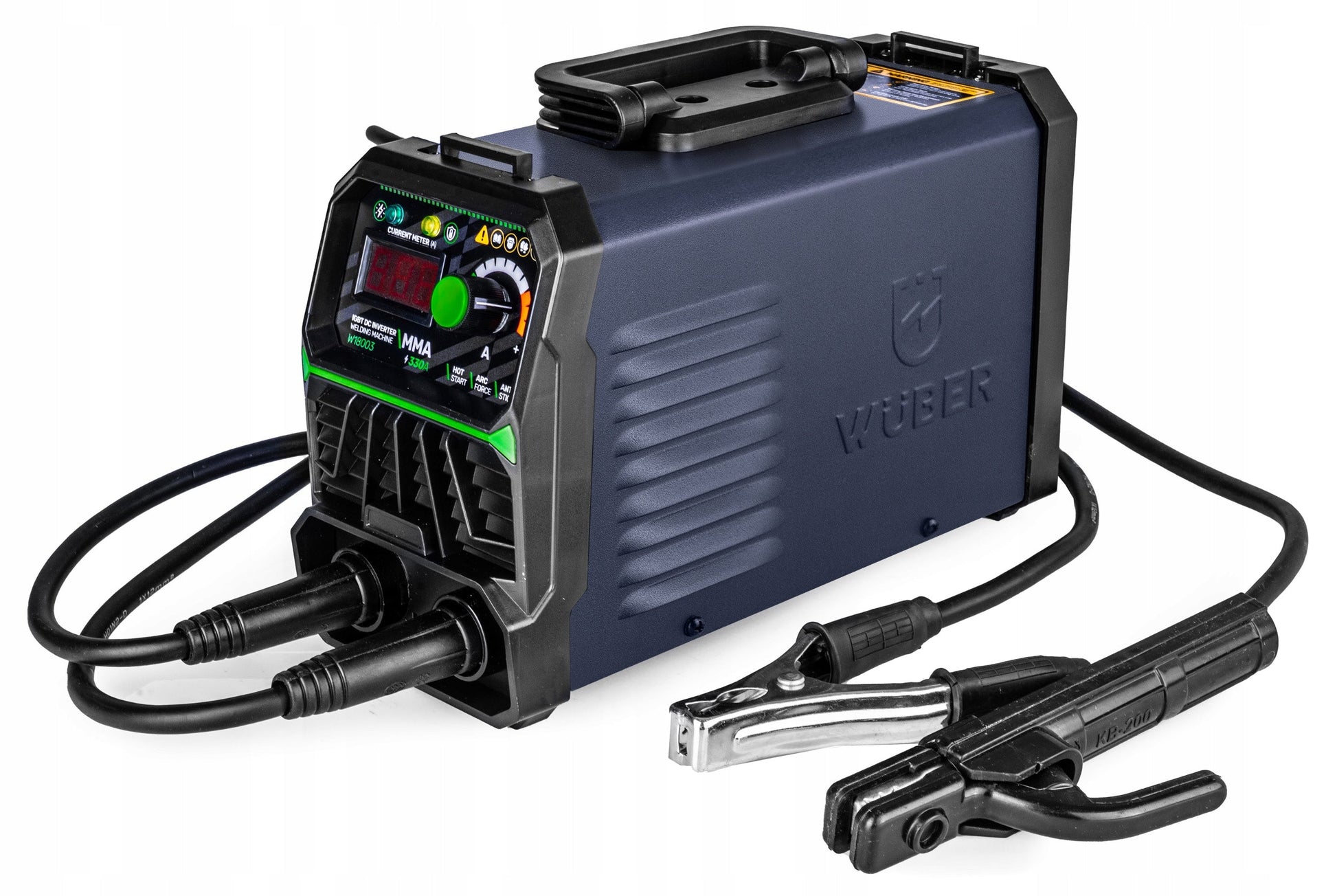 Inverterinis suvirinimo aparatas WUBER MMA 330A su IGBT technologija, VRD, Hot Start, Arc Force ir Anti-Stick funkcijomis