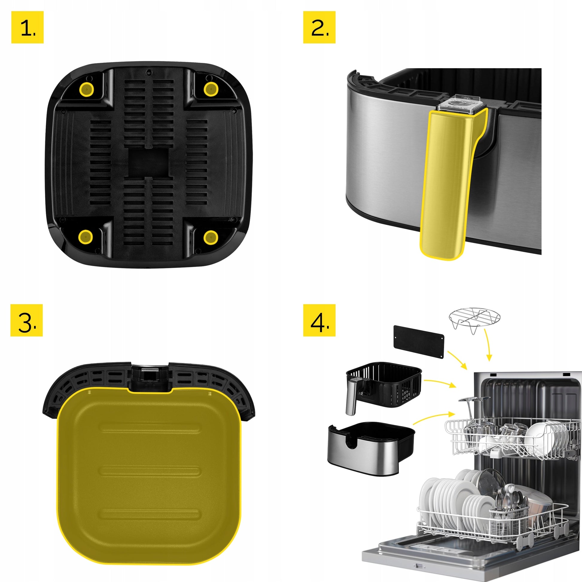 Karšto oro gruzdintuvė 4in1 Air Fryer Yoer + WiFi 6L 1700W
