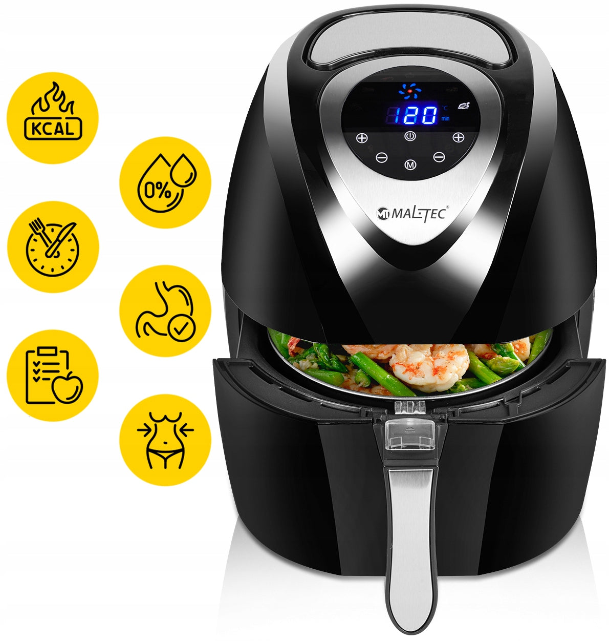Karšto oro gruzdintuvė 4.3 l MALTEC Ai-fryer 1400 W