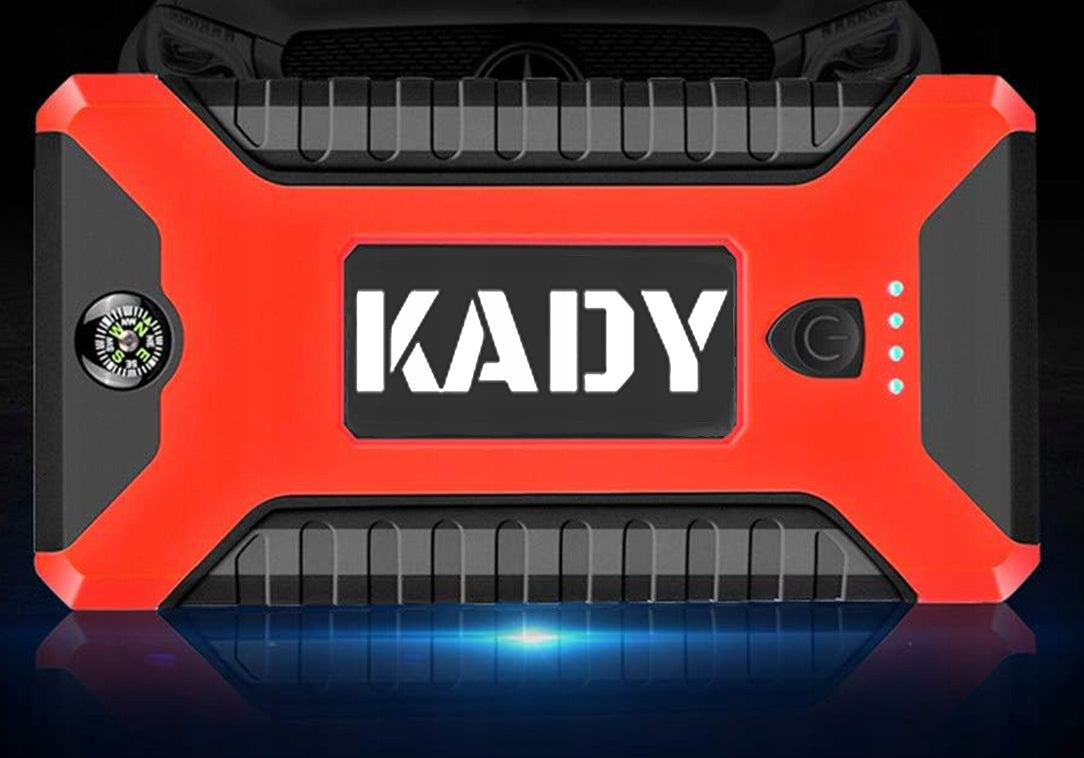 Variklio užvedimo įrenginys su Powerbank ir žibintuvėliu KADY